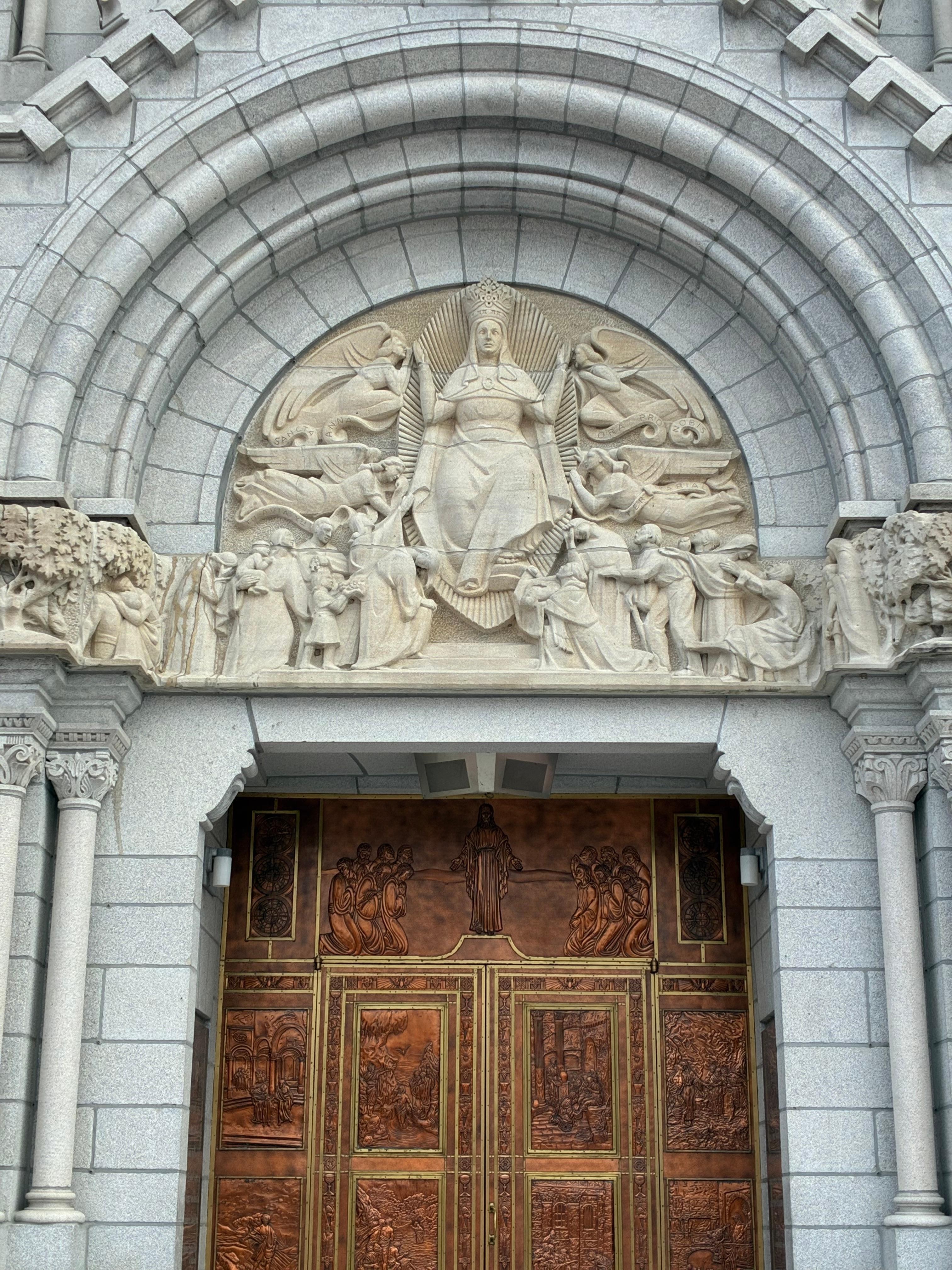 Walking distance from Ste-Anne de Beaupré and we could see it from our Studio # 15