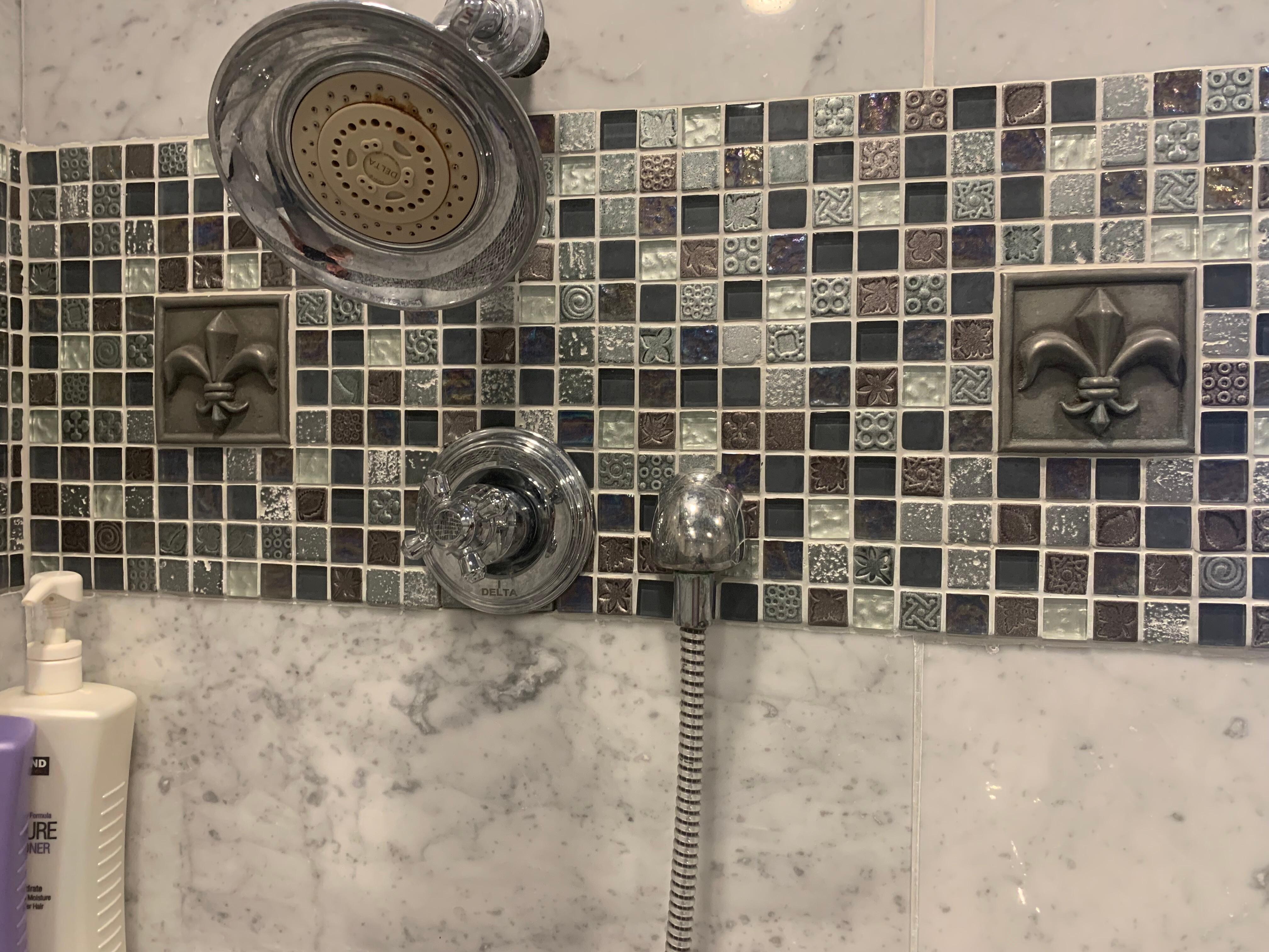 Upstairs bathroom shower