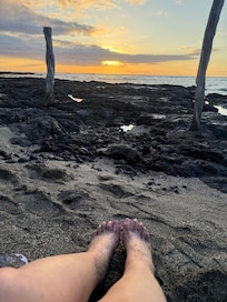 Another Sunset from the beach steps from the house