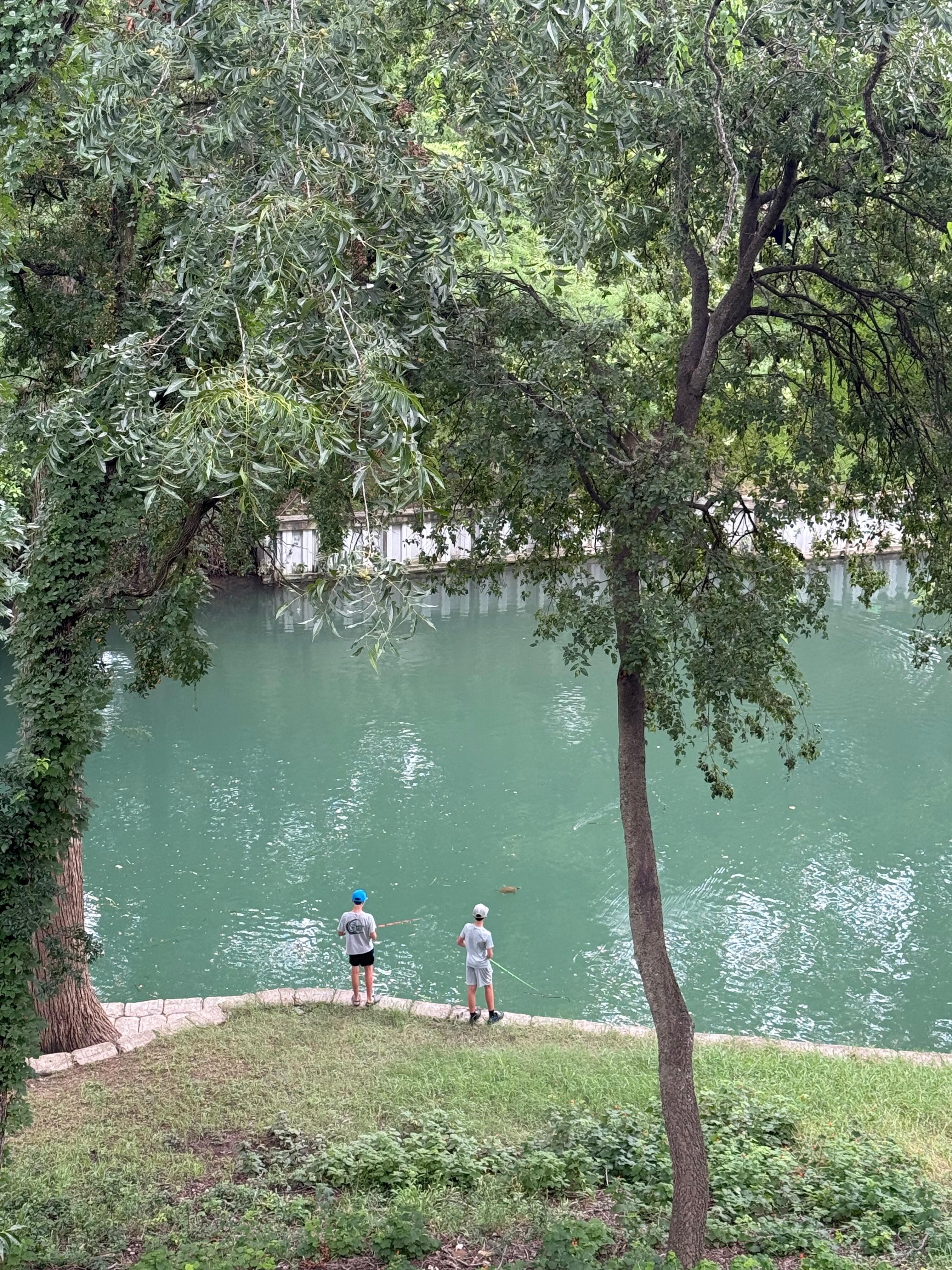 My kids catching fish! 