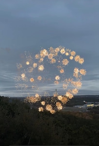 Fireworks show view from the wrap around balcony