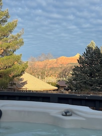View from the hot tub!