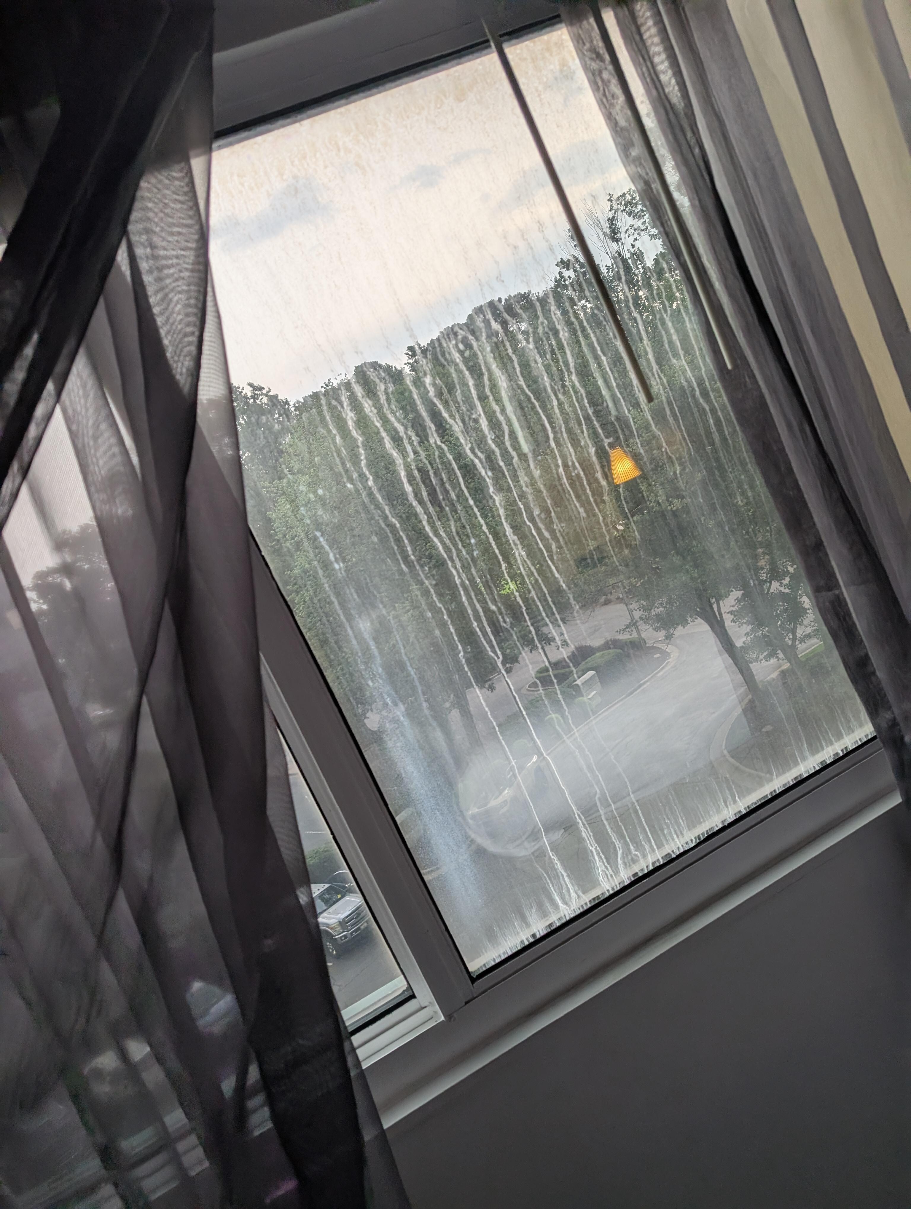 View from DIRTY bedroom window.