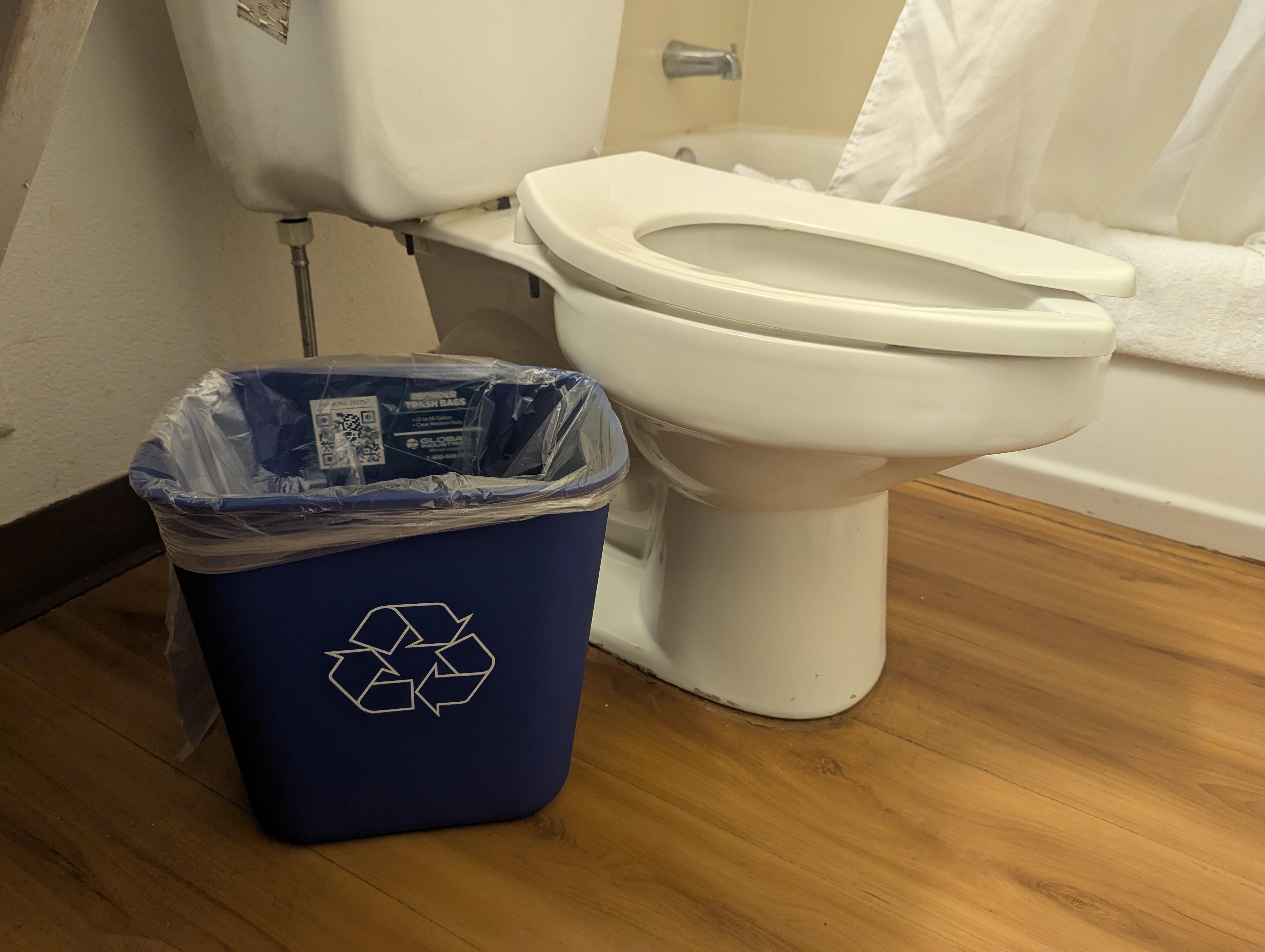 Please tell me they don't actually recycle whatever ends up in here