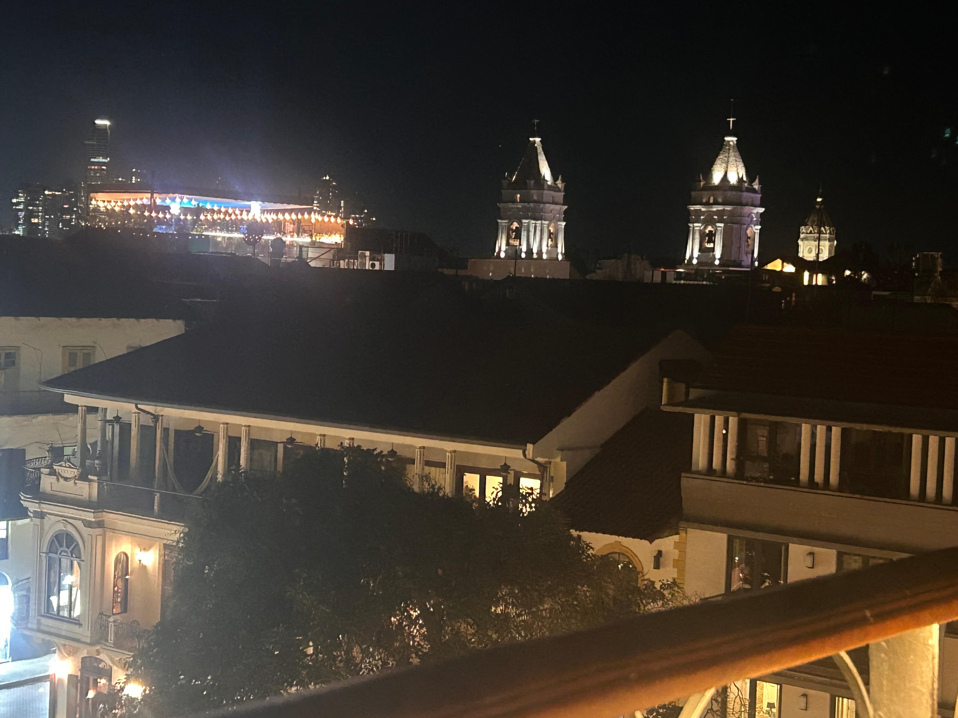 View from rooftop bar