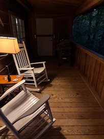 Beautiful quiet sitting spot in the evenings.