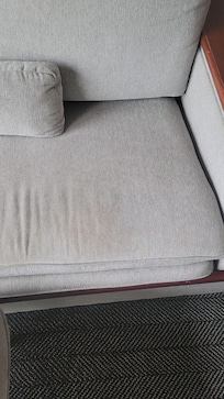 Stained sofa