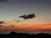 Sunset from back by pool.