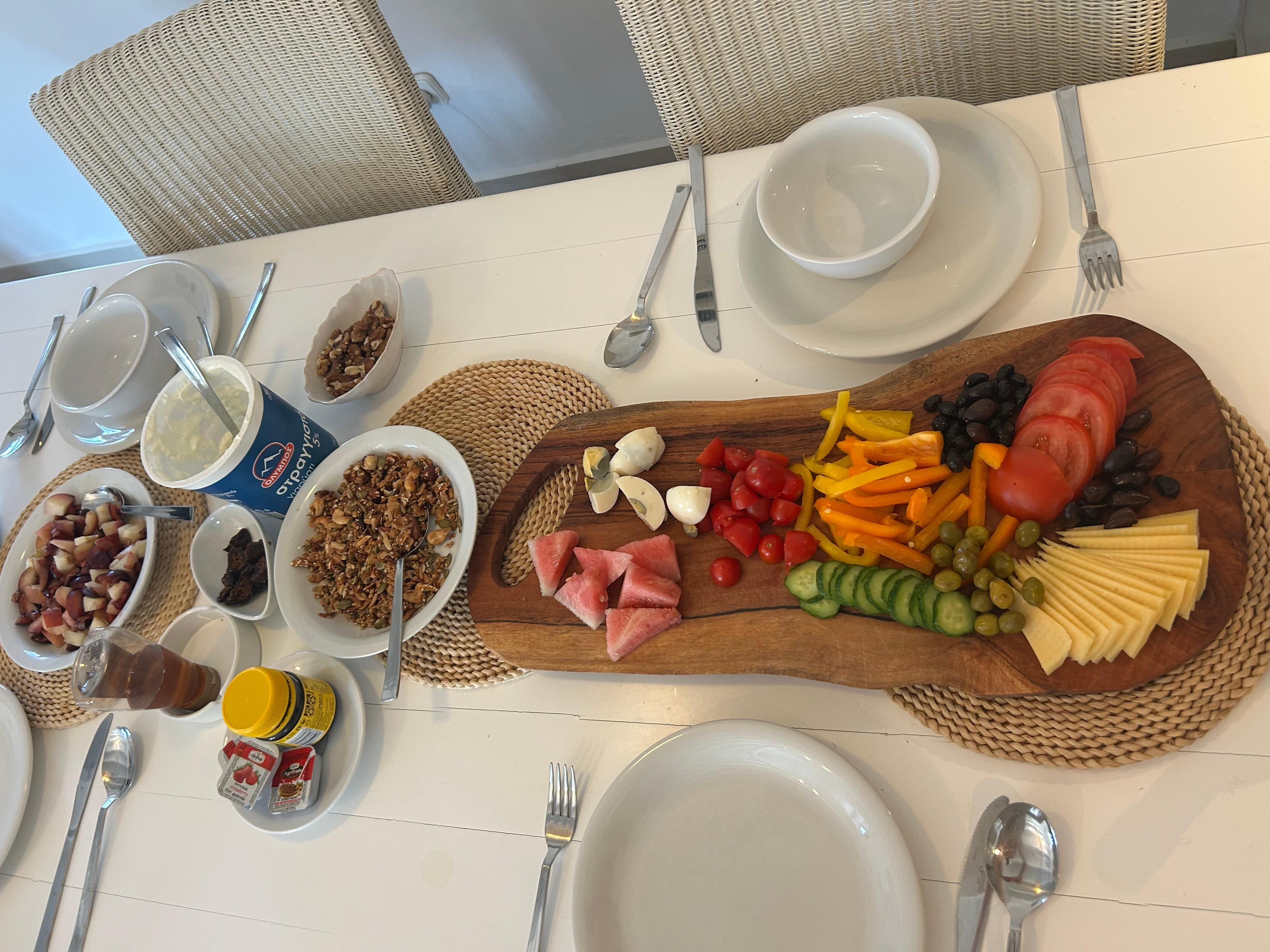 Breakfast spread