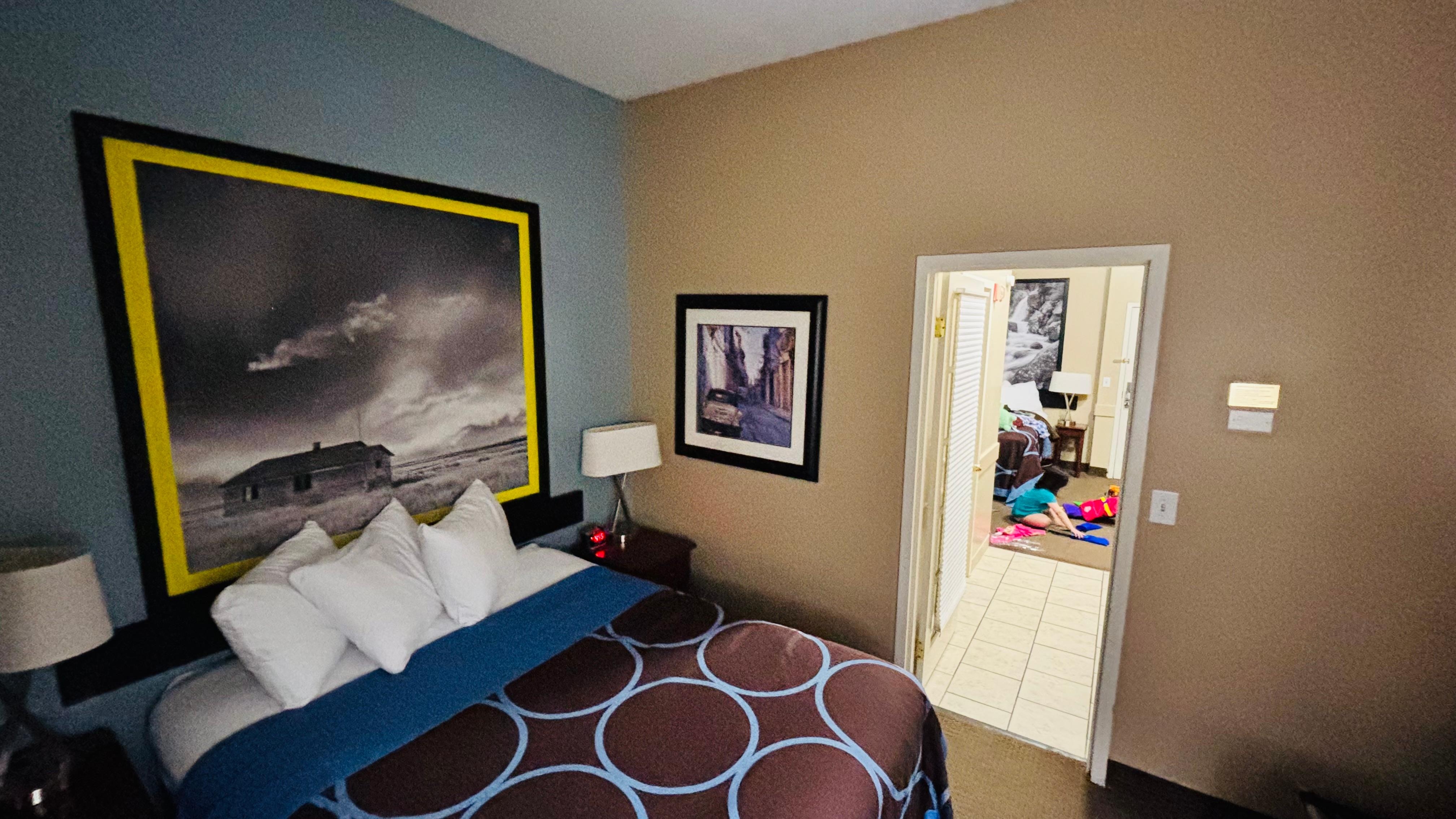 Our Fabulous room!! Has a Seperate bedroom with Queen bed that you see, and in the common area there is also a very comfortable Double bed 