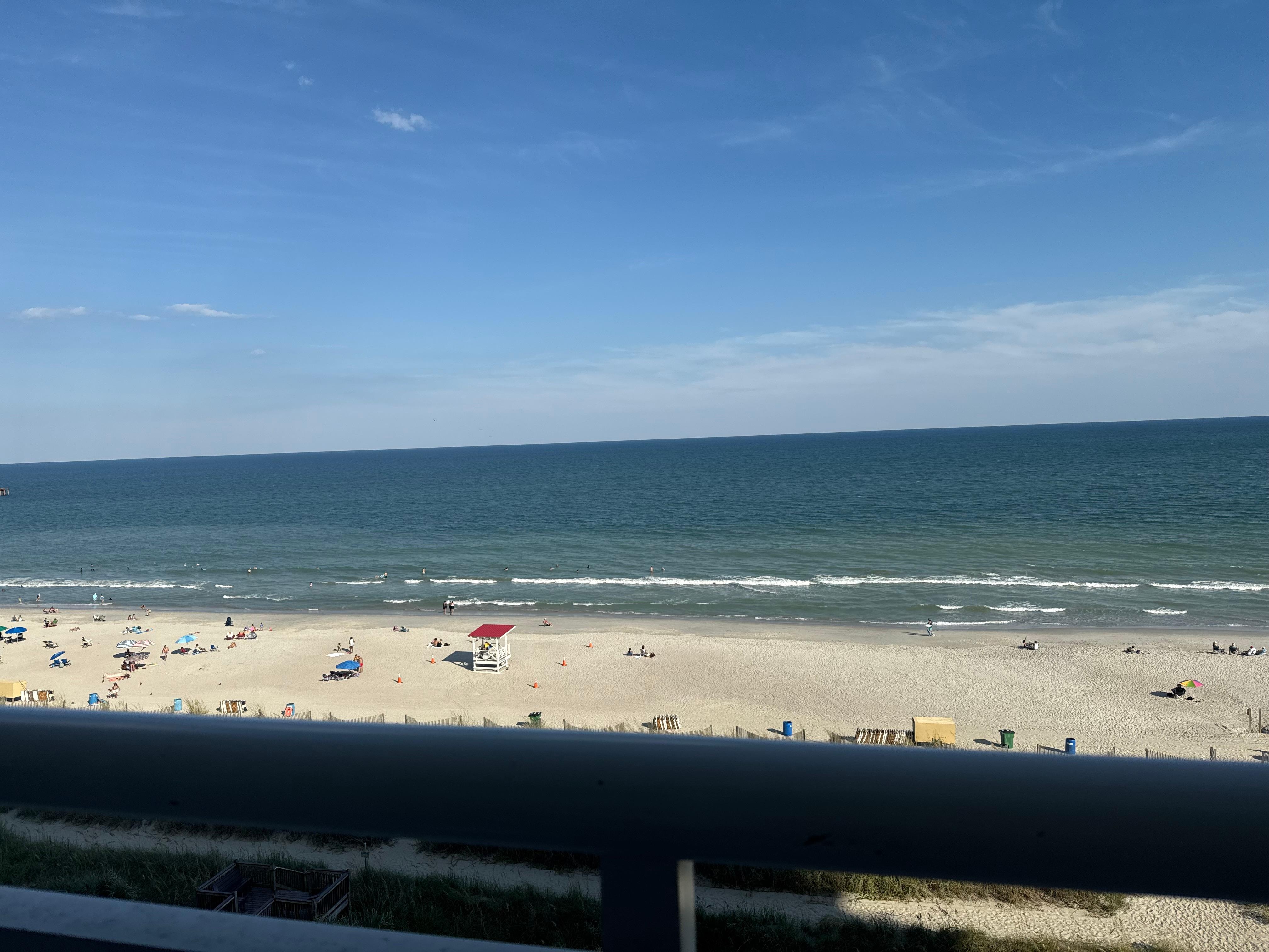 View from our balcony on arrival 