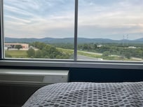 Blue Ridge Mountains/Skyline Drive in the distance.