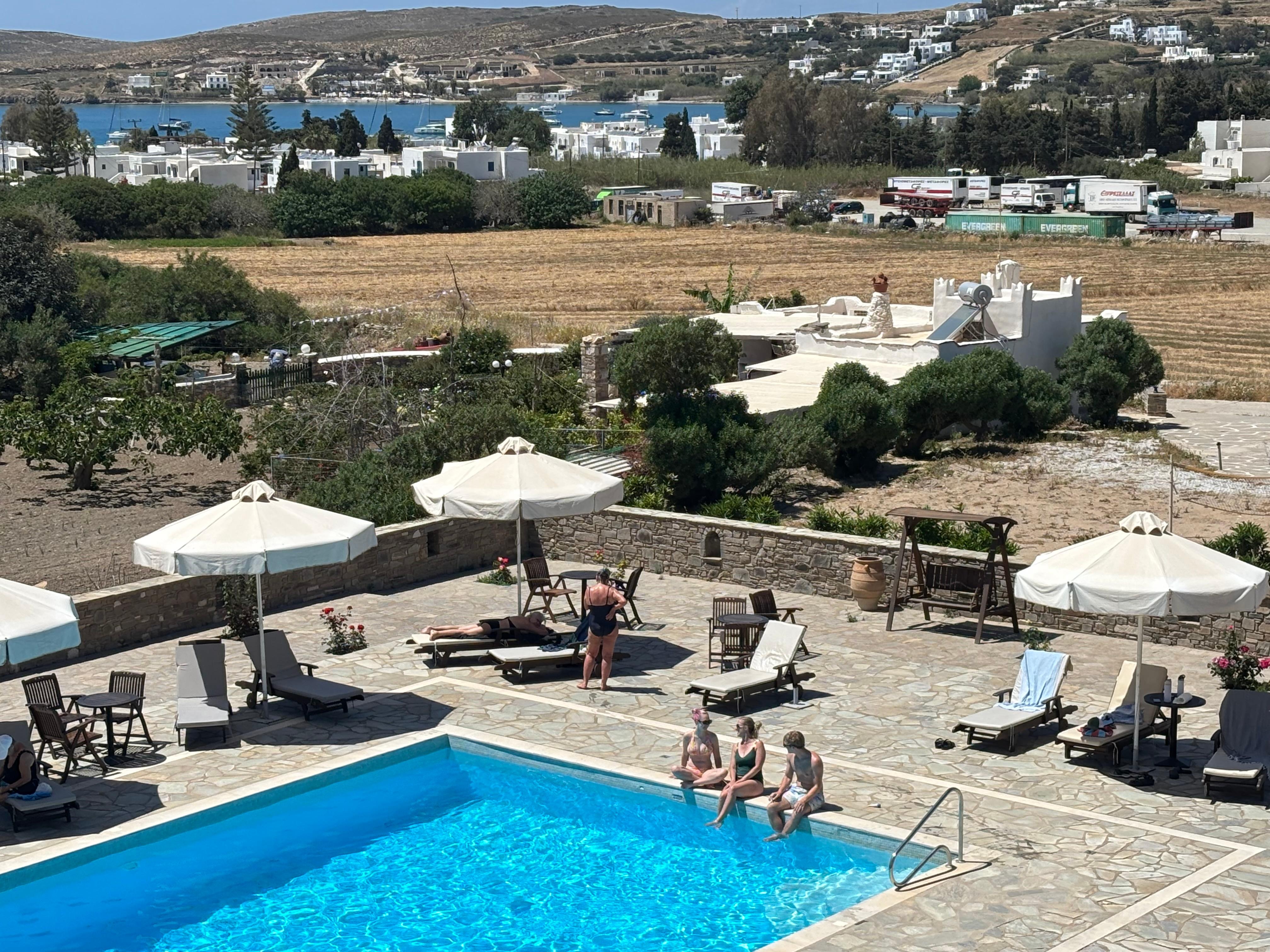 Pool area from balcony 