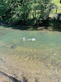 Swam for hours!