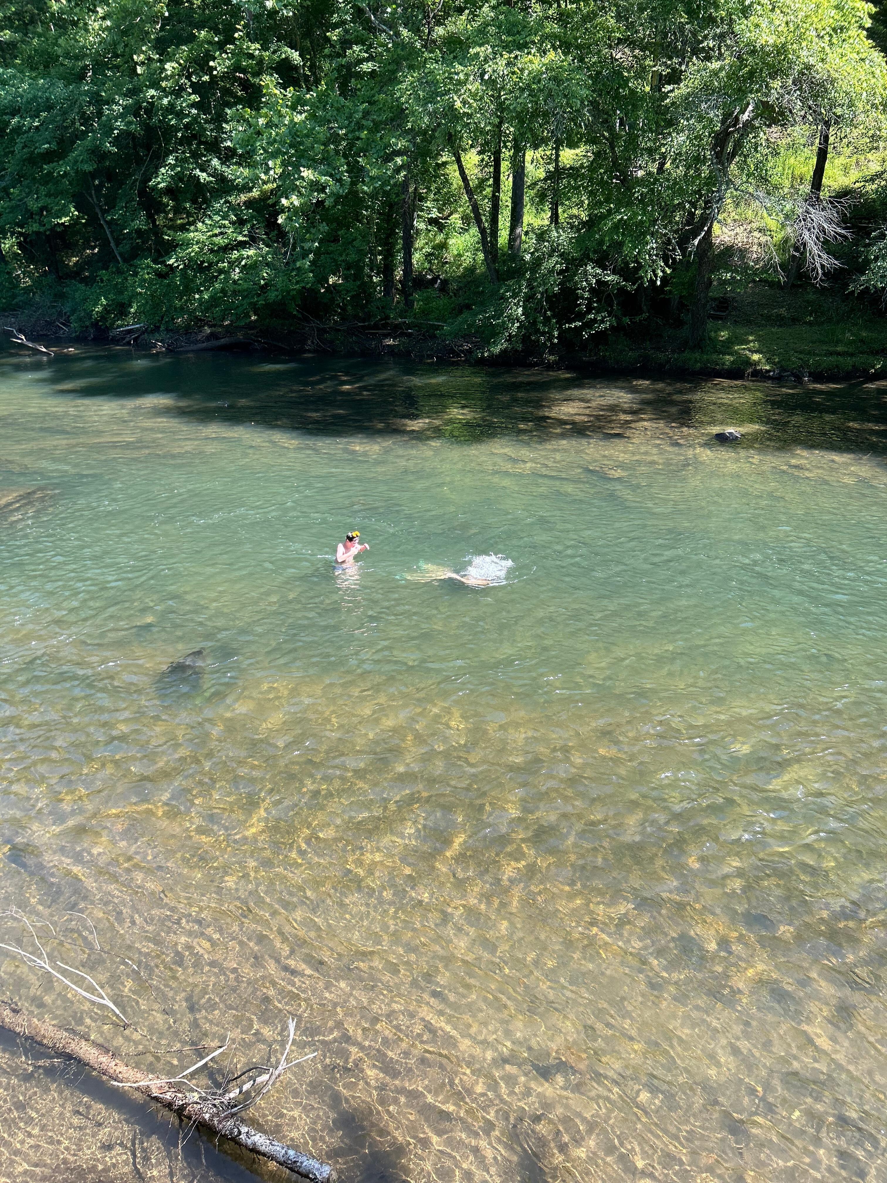 Swam for hours!