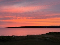 Sunset from the oceanside porch.
