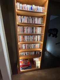 Alphabetized DVD collection