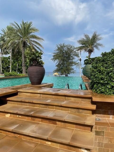 View 1 of the infinity pool.