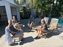 Mornings on the back patio as we planned our days