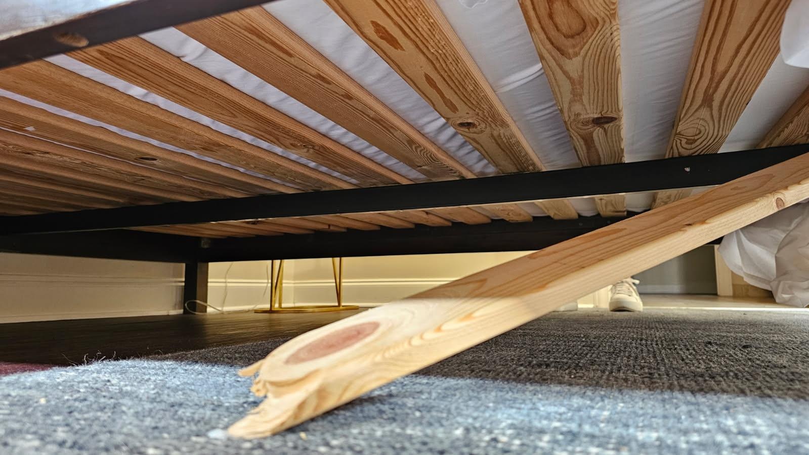 Broken bed slats