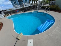 Nice size pool.