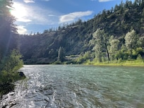 River behind house