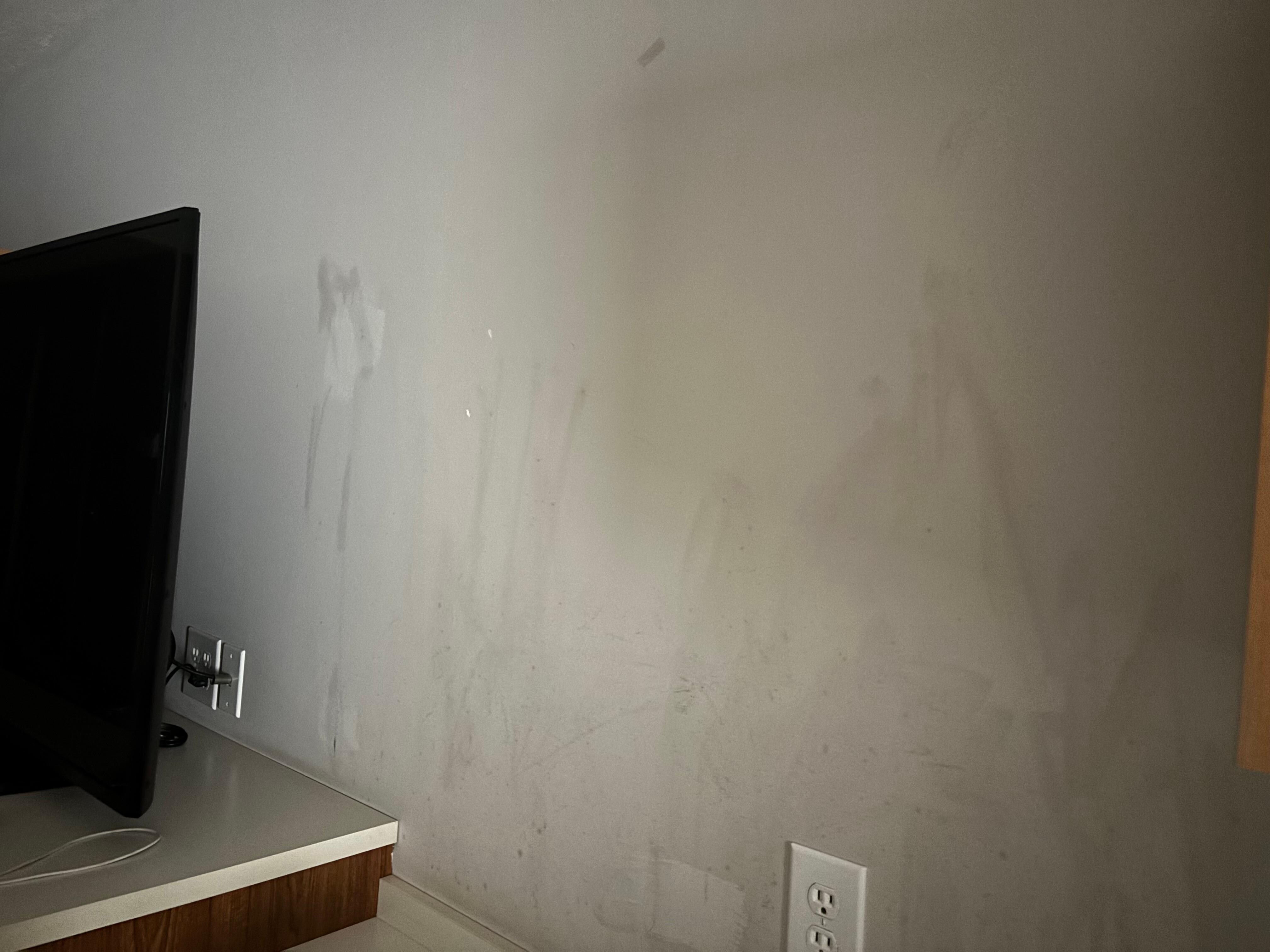 Splattered/dirty walls 