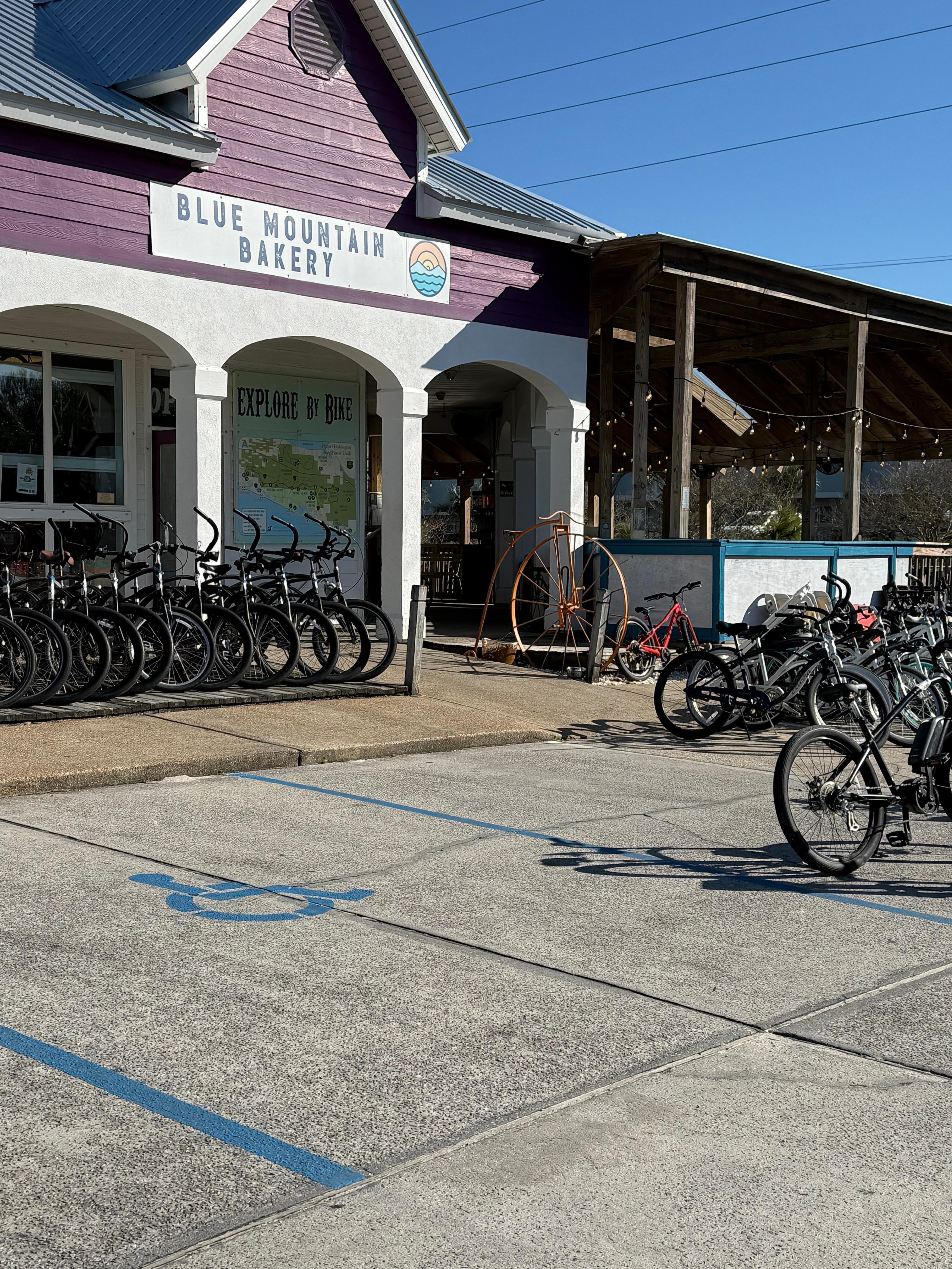 Blue mountain bakery - great pastries and cinnamon rolls. Lunch items as well. 