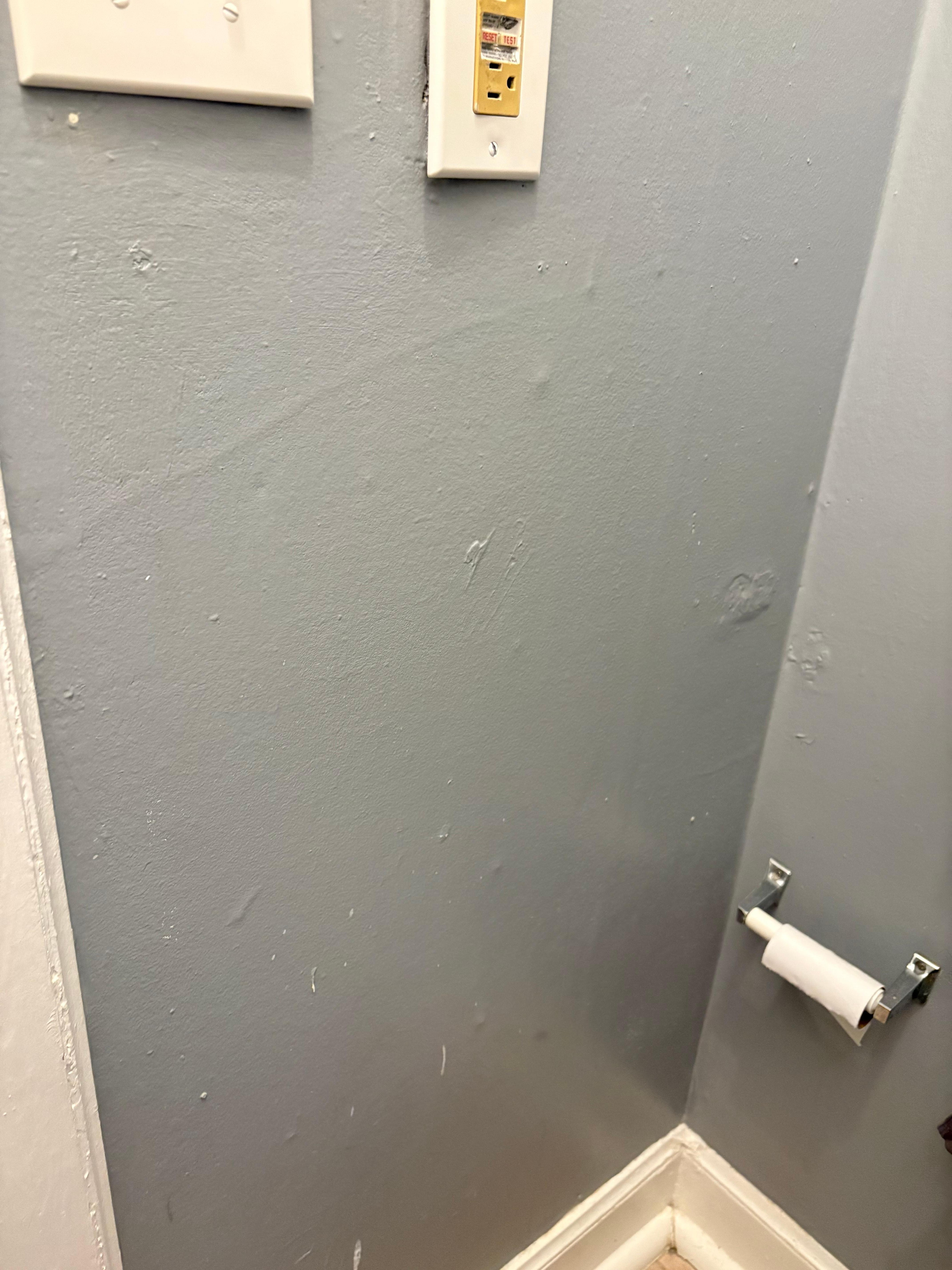 Small bathroom wall