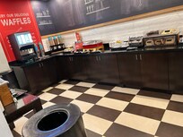 Not a big fan of the eggs but free breakfast for hotel guests is a lucky deal