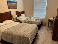 Second bedroom with 2 double beds