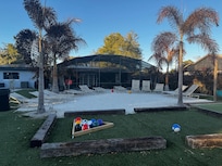 Sand and 12 lounge chairs