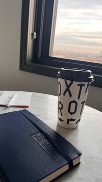 Foxtrot coffee around the corner was amazing