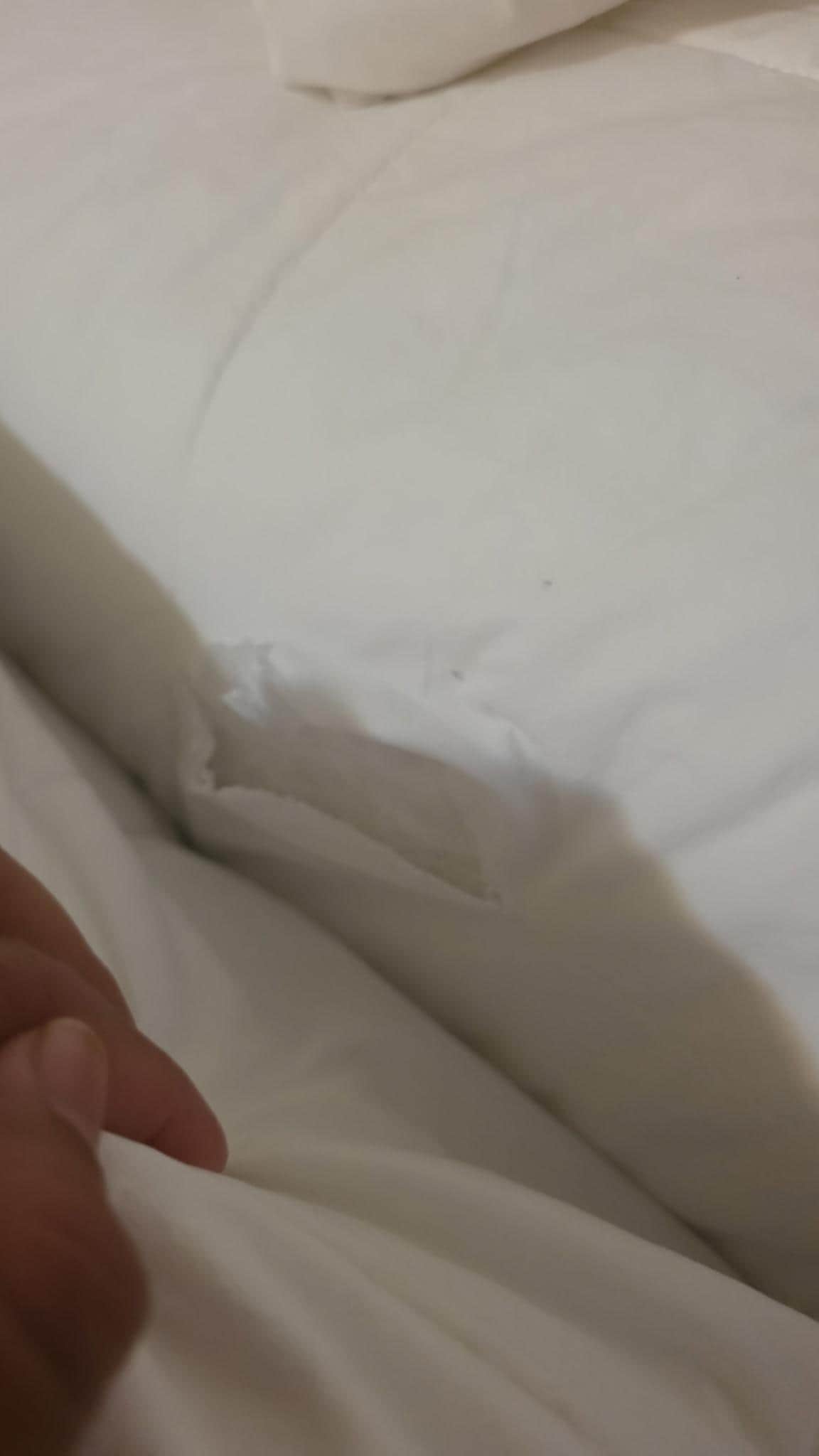 Hole on the sheets