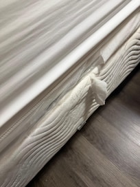 Bedding was ripped.