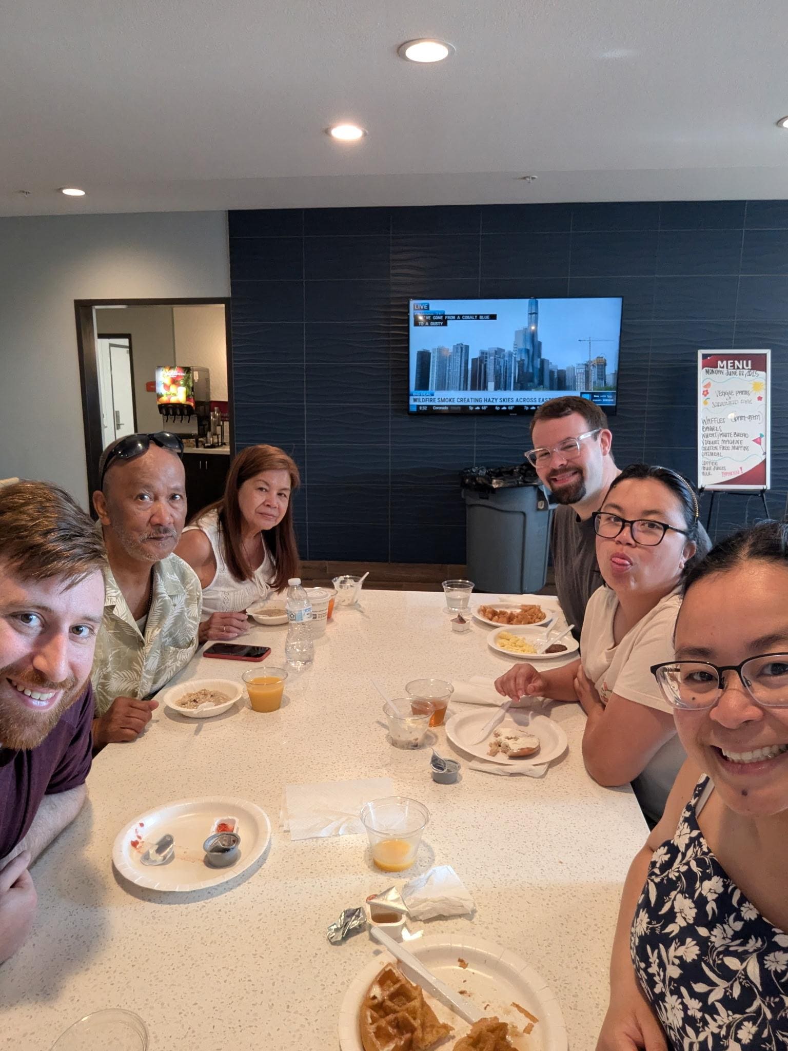 Breakfast with the family