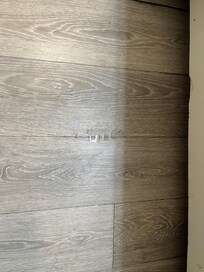 Floor puddle from sink leak