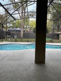 The pool area was very spacious.