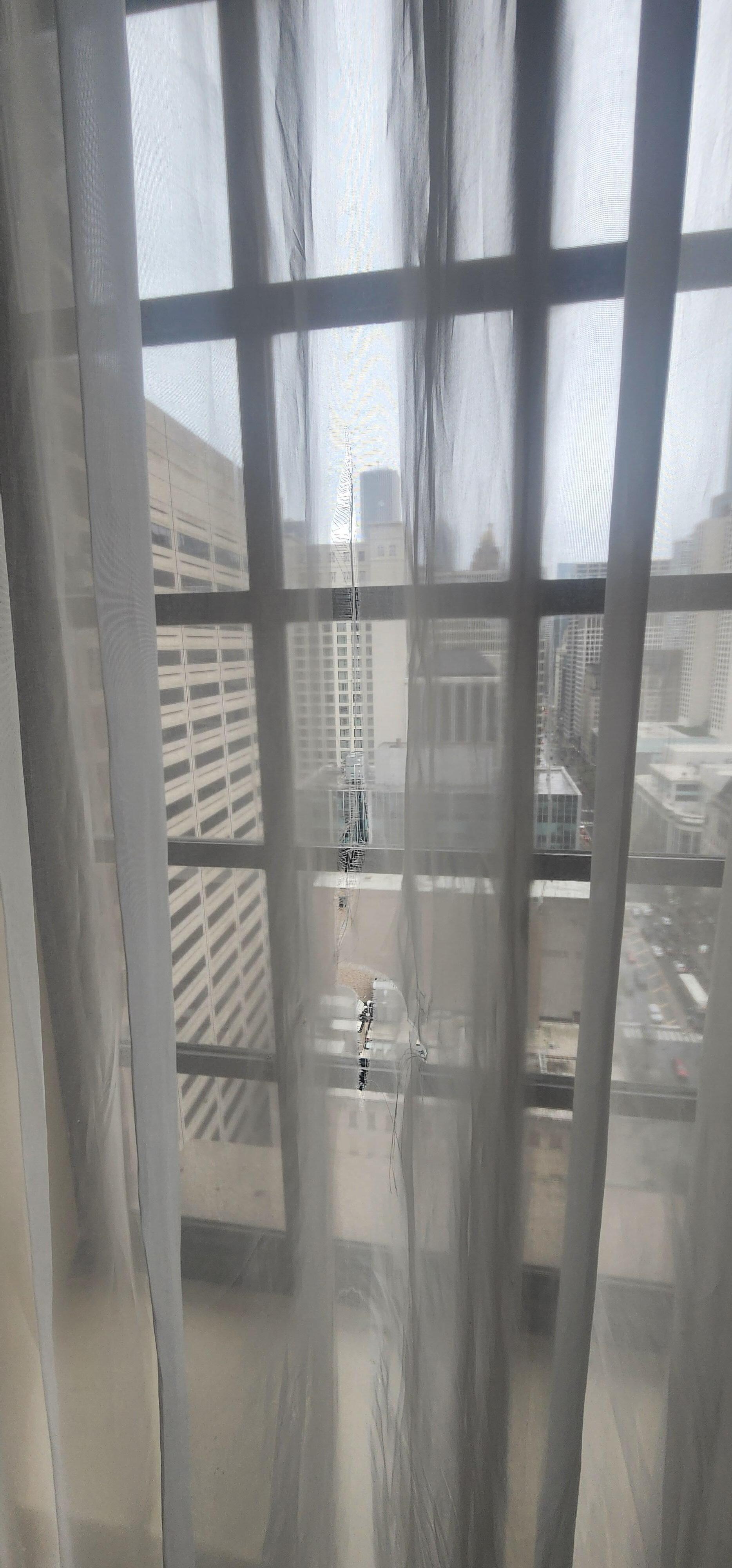 Holes on curtains 