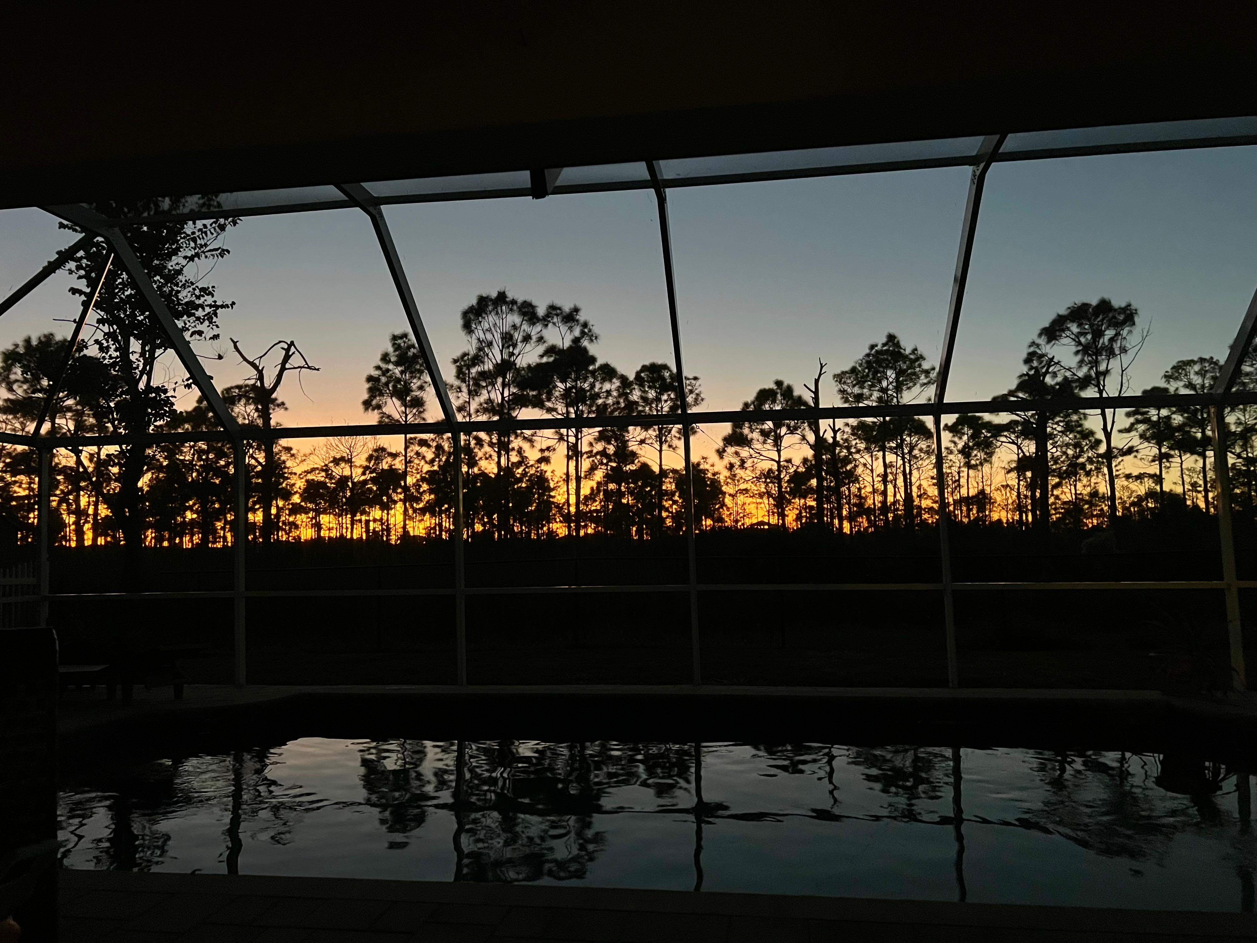 Sunsets were colorful!