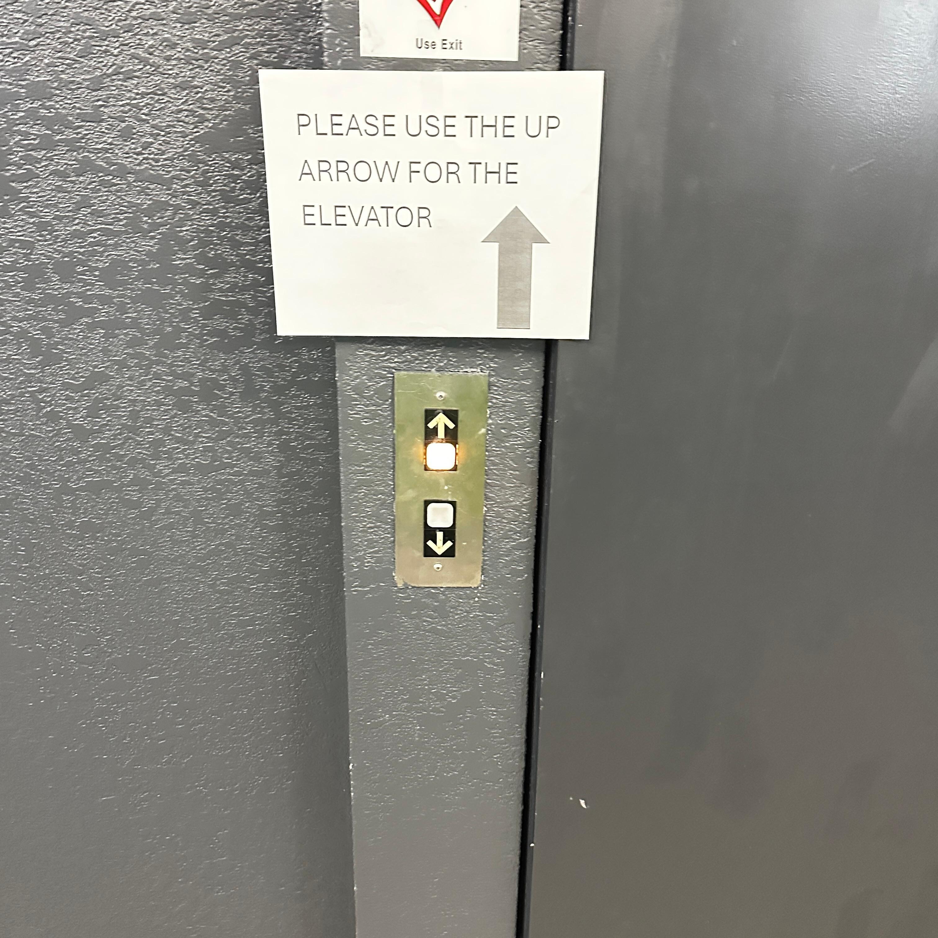Can only push up even if you want to go down. 