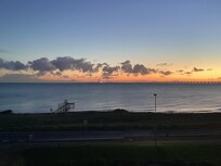 Udsigt fra vores værelse en tidlig morgen