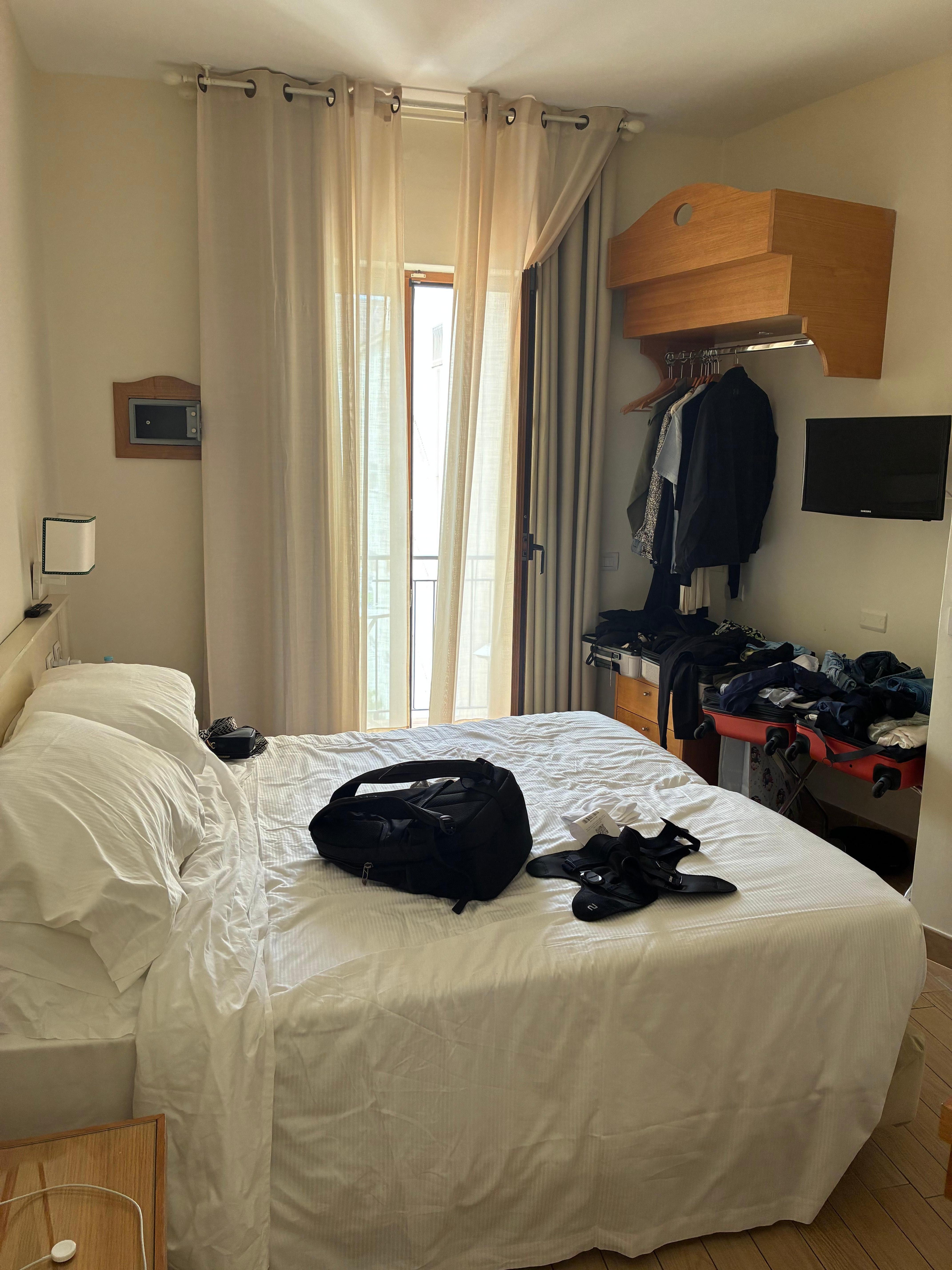 Just to show how small the room was. Other rooms were larger than our but same price! Luck of the draw! 