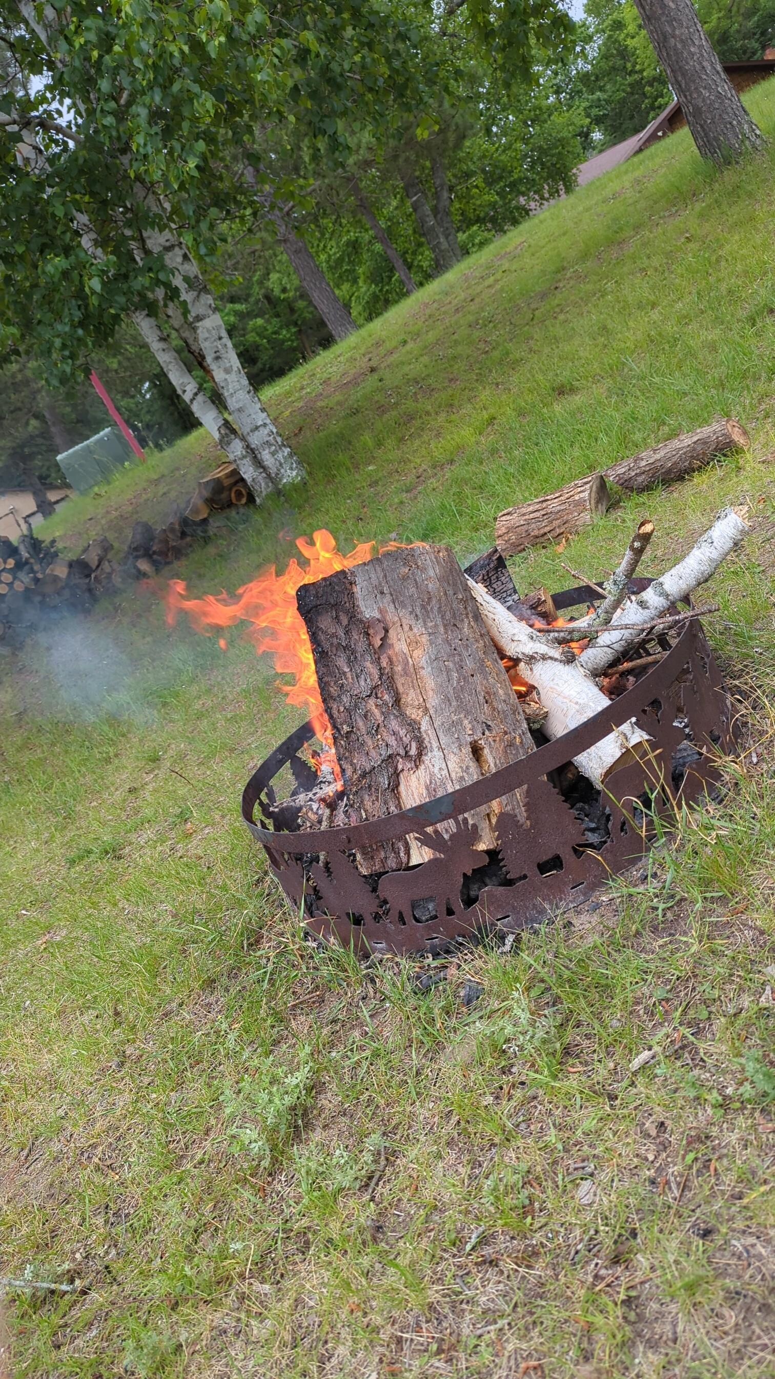 Had a great time by the fire pit 