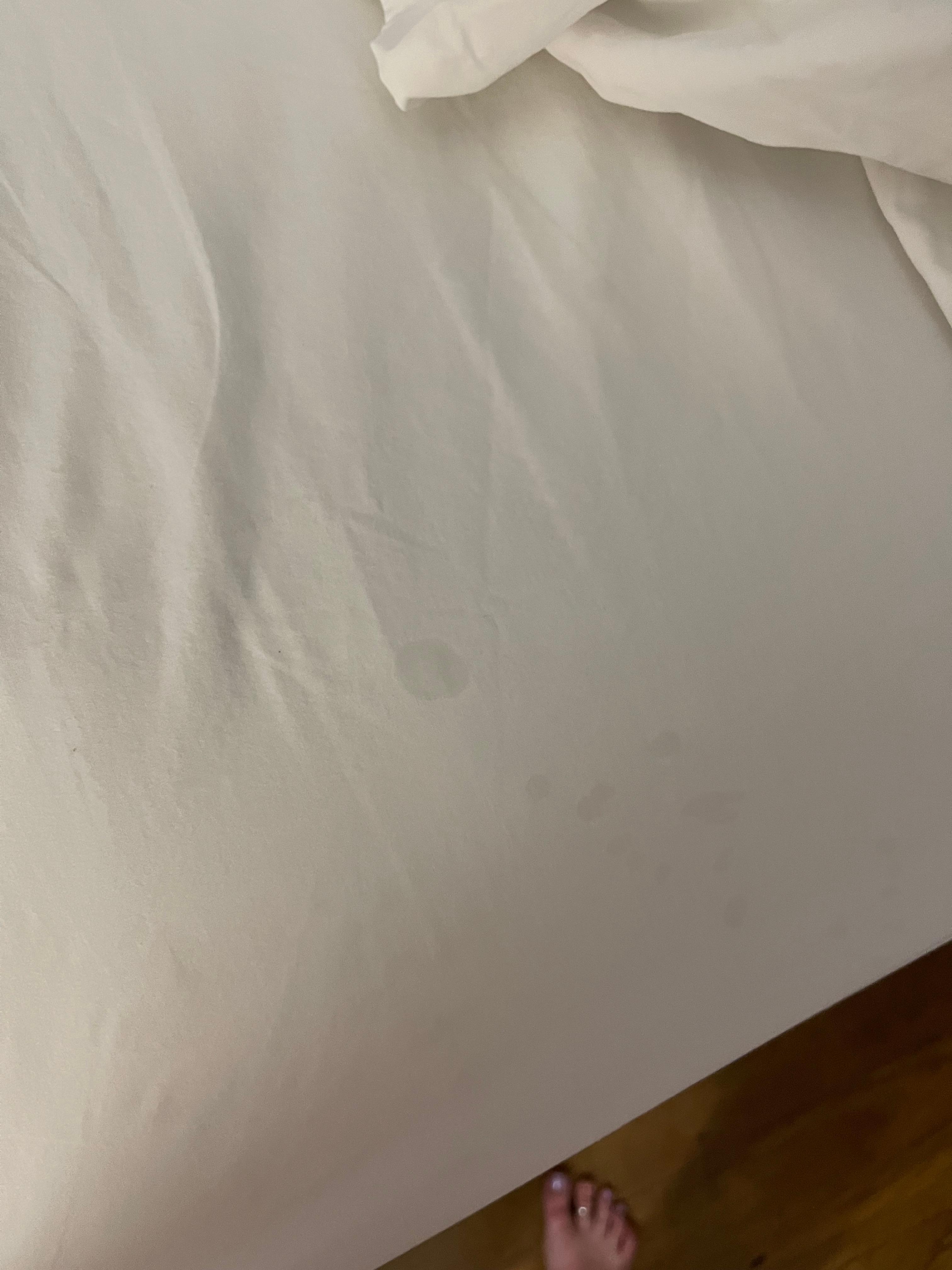 Dirty bedsheets