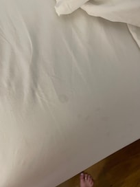 Dirty bedsheets
