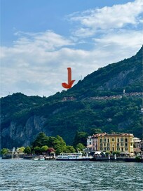 Position above the lake