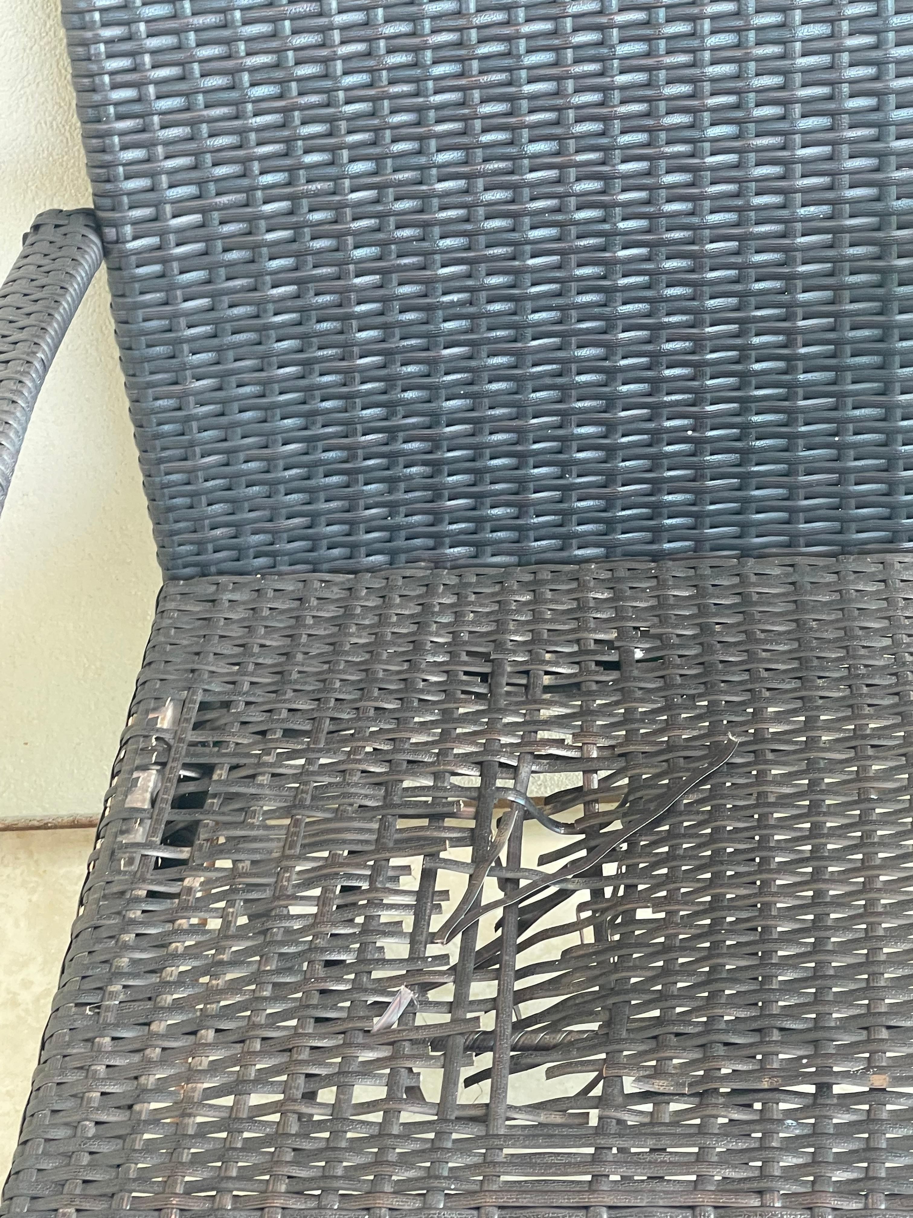 Out door chairs looks like this.  