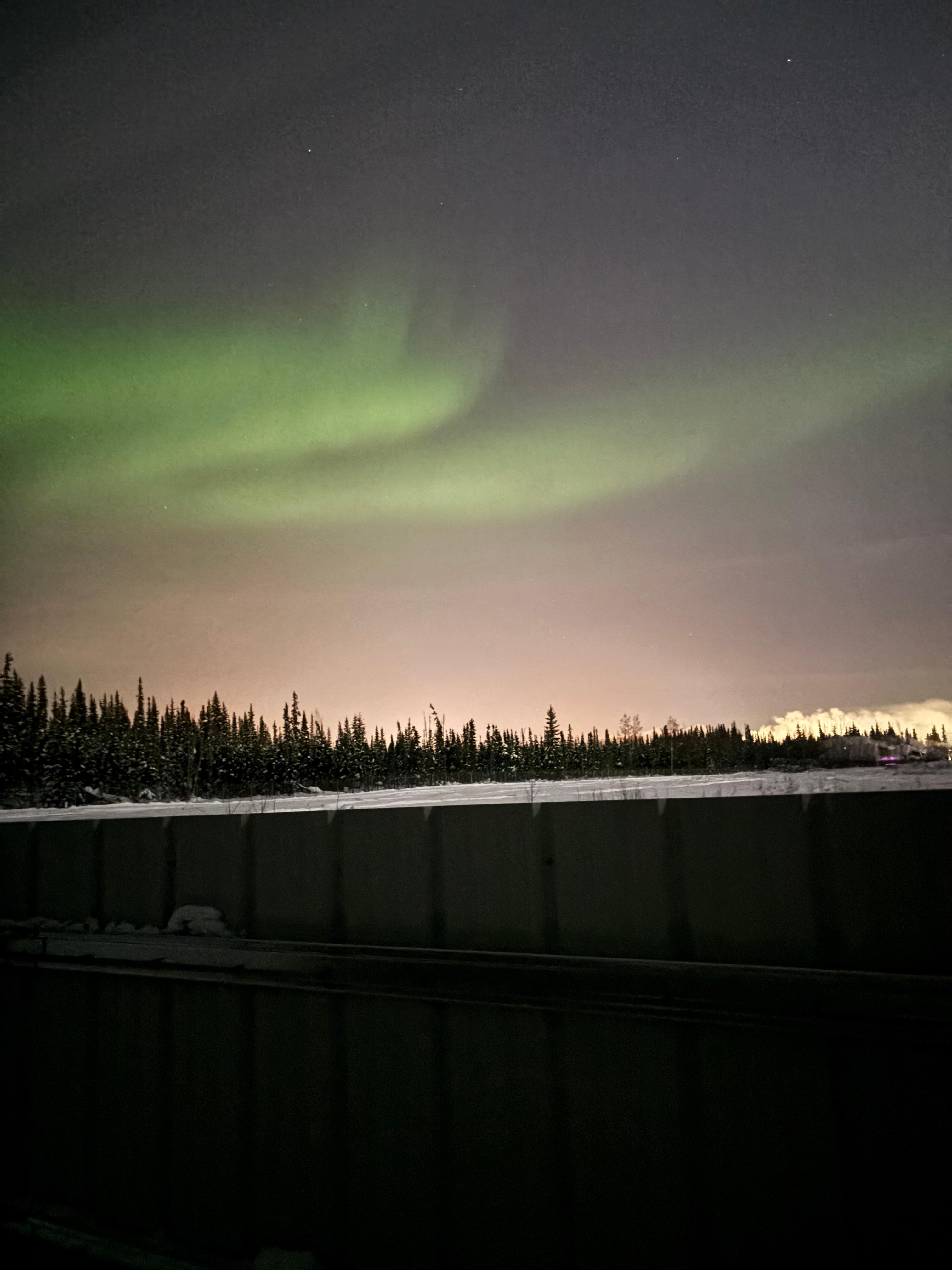 Looking out bedroom window 