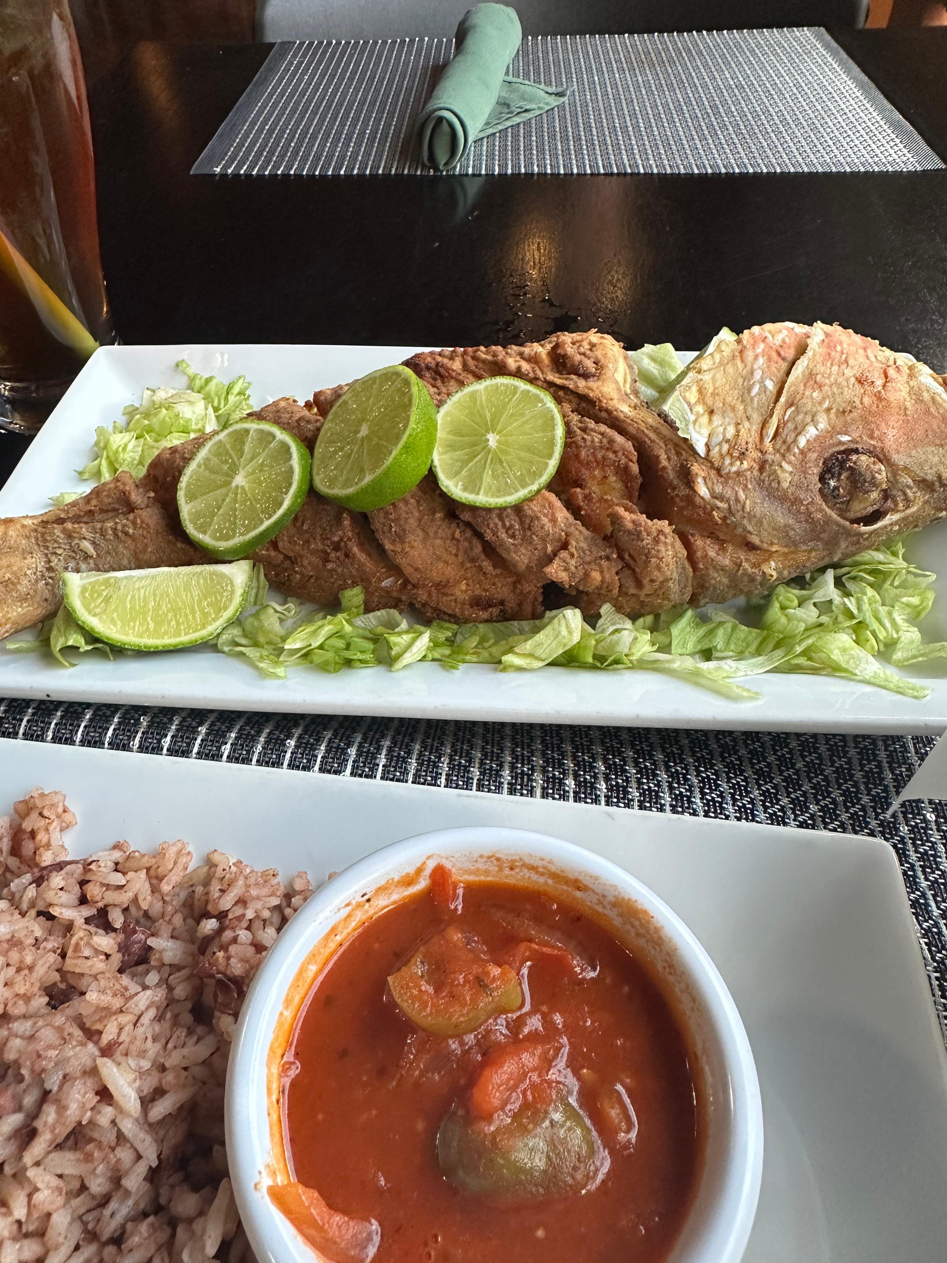 Red snapper for dinner was unbelievable 